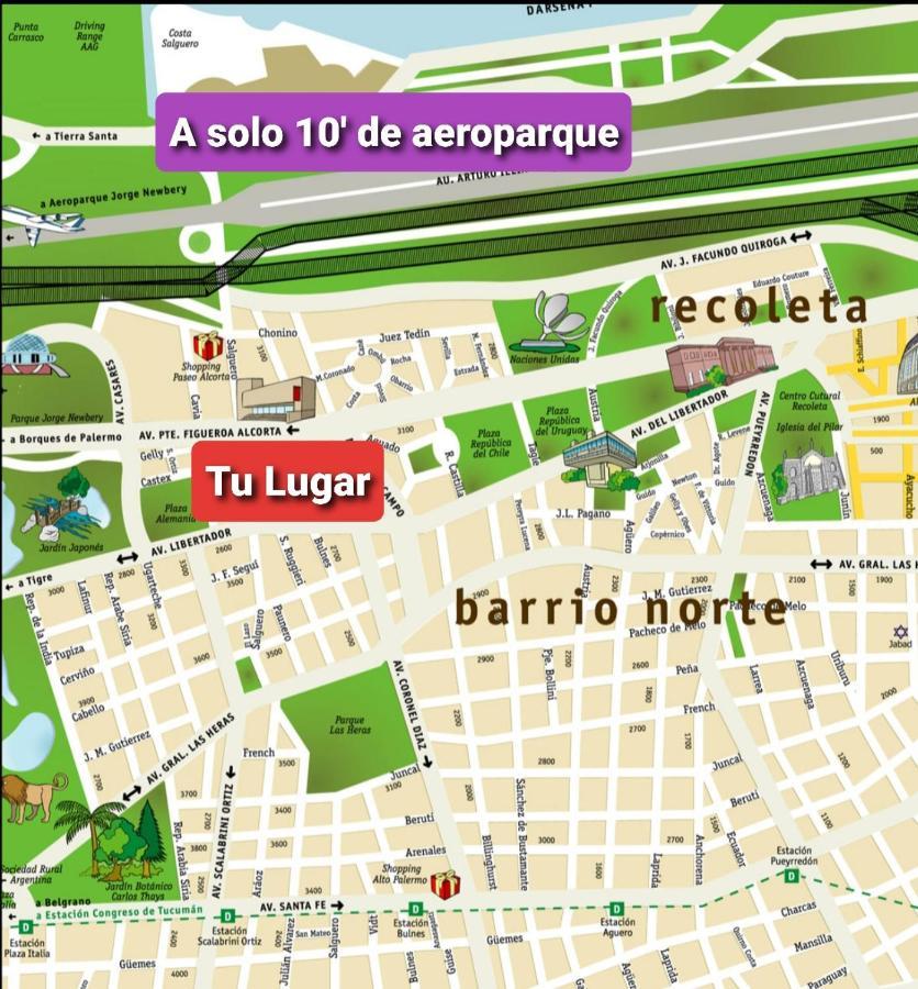 Castex Y Salguero Palermo Chico 2 Pax 10Min Aeroparque 100M Mater Dei Apartamento Buenos Aires Exterior foto